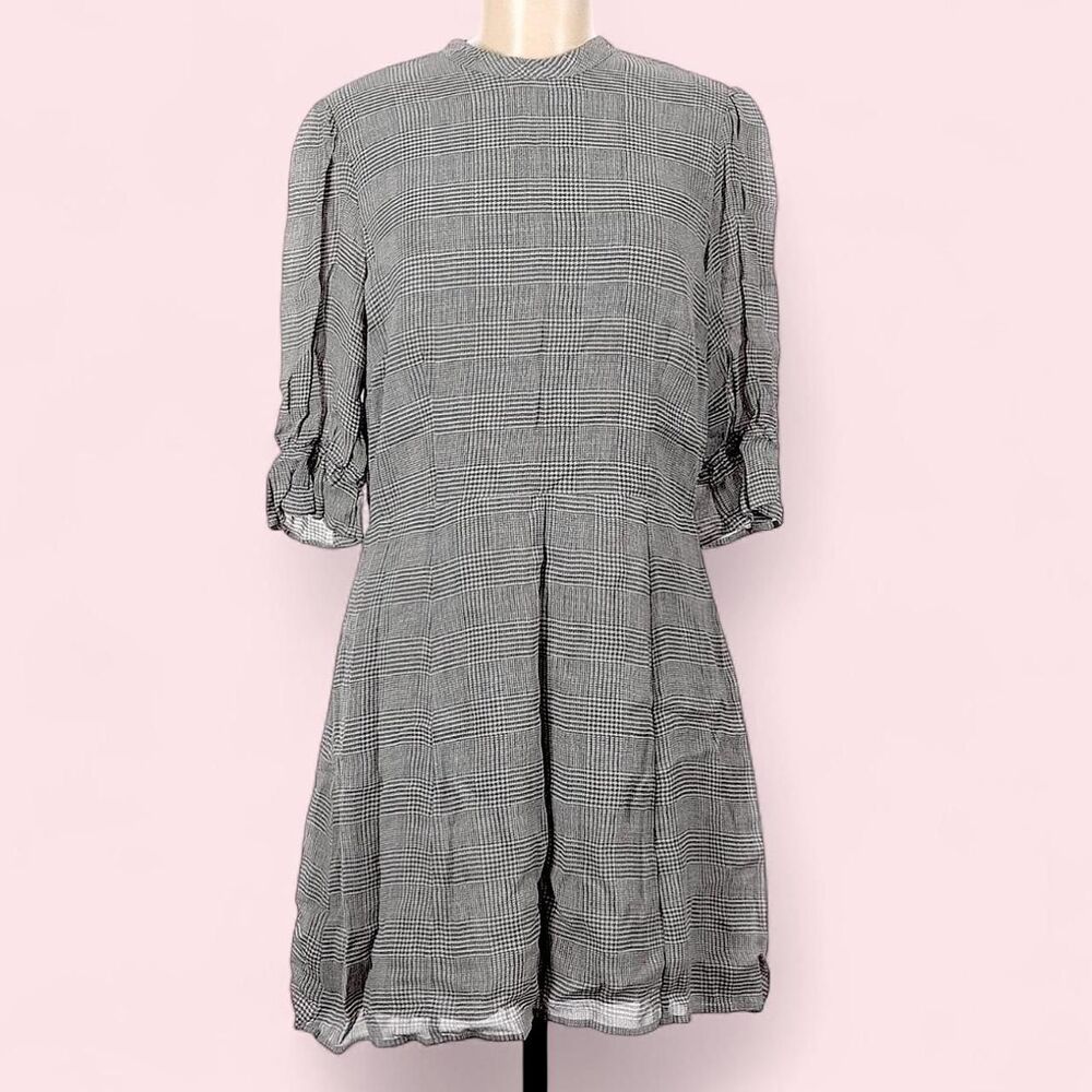 Reformation Women's Grey and Brown Dress
